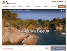 Tablet Screenshot of campingbegur.com